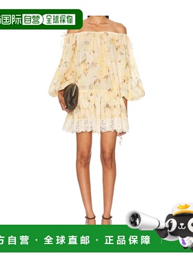 1h可退 香港直邮Zimmermann 露肩连衣裙 3214DSS255