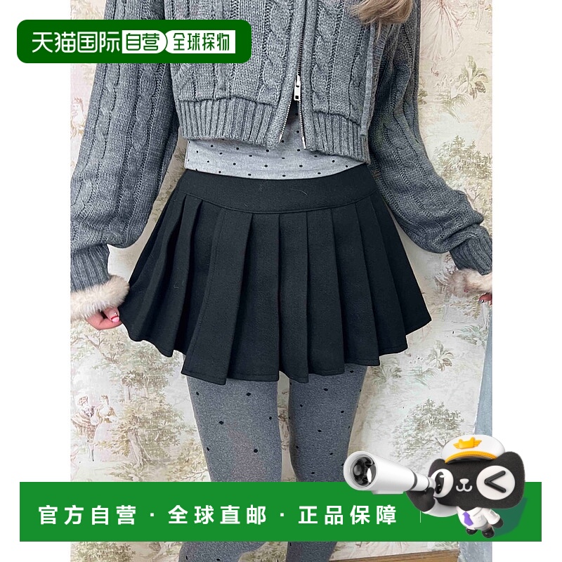 1h可退 日本直邮PHILLY 女装 软糯触感 针织百褶裙 韩系短款 PWC2
