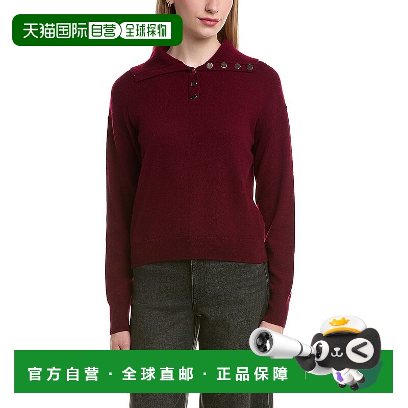 自营Bruno Magli Half Button Placket Wool & Cashmere-Blend Pu