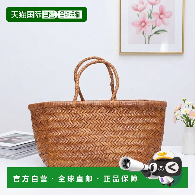 韩国直邮Dragon diffusion小号编织托特包女款棕色手提篮子包8811