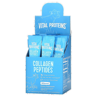 香港直发vital proteins胶原肽原味呵护肌肤20包胶原蛋白补充多肽