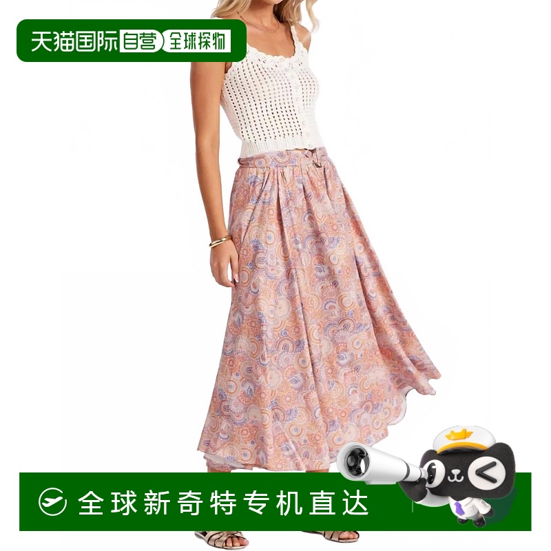 自营 bishop + young夏季印花腰带迷笛裙马赛克D-马赛克D 【美国