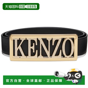 1h可退 香港直邮kenzo 高田贤三 男士 黑色 Paris KENZO Buckle L