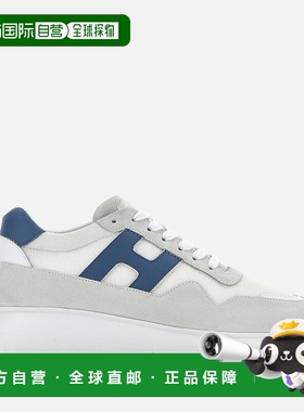 自营欧洲直邮Hogan Interactive&sup3;灰蓝色运动鞋男式