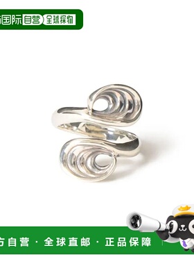 1h可退 日本直邮Bill Wall Leather男士双波浪形状自由戒指