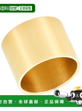 自营 Adornia 15 毫米雪茄带黄金纯银不锈钢 - 黄色 美国奥莱直发