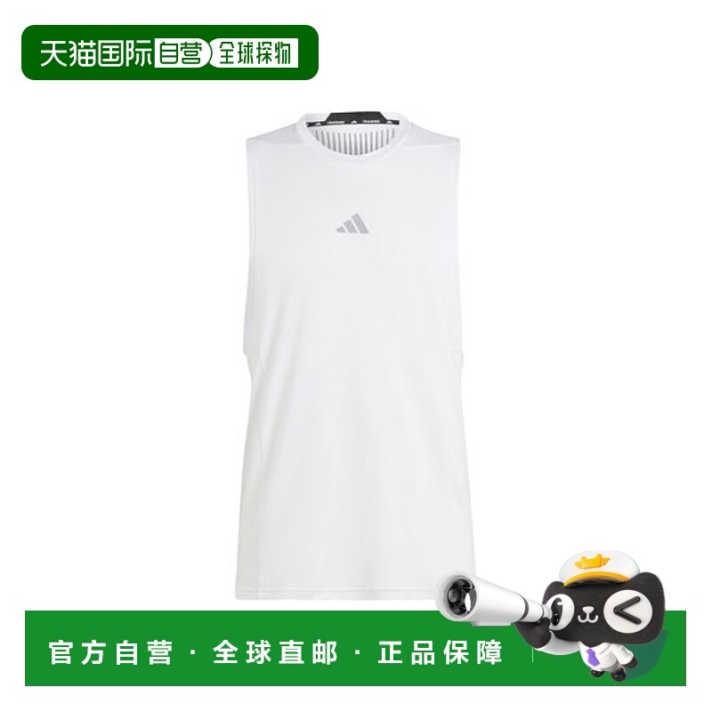 日本直邮 Adidas阿迪达斯 男士Logo圆领训练锻炼无袖背心 IS3708