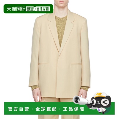 香港直邮Jil Sander 米色羊毛西装外套 JSMU135101MU202000