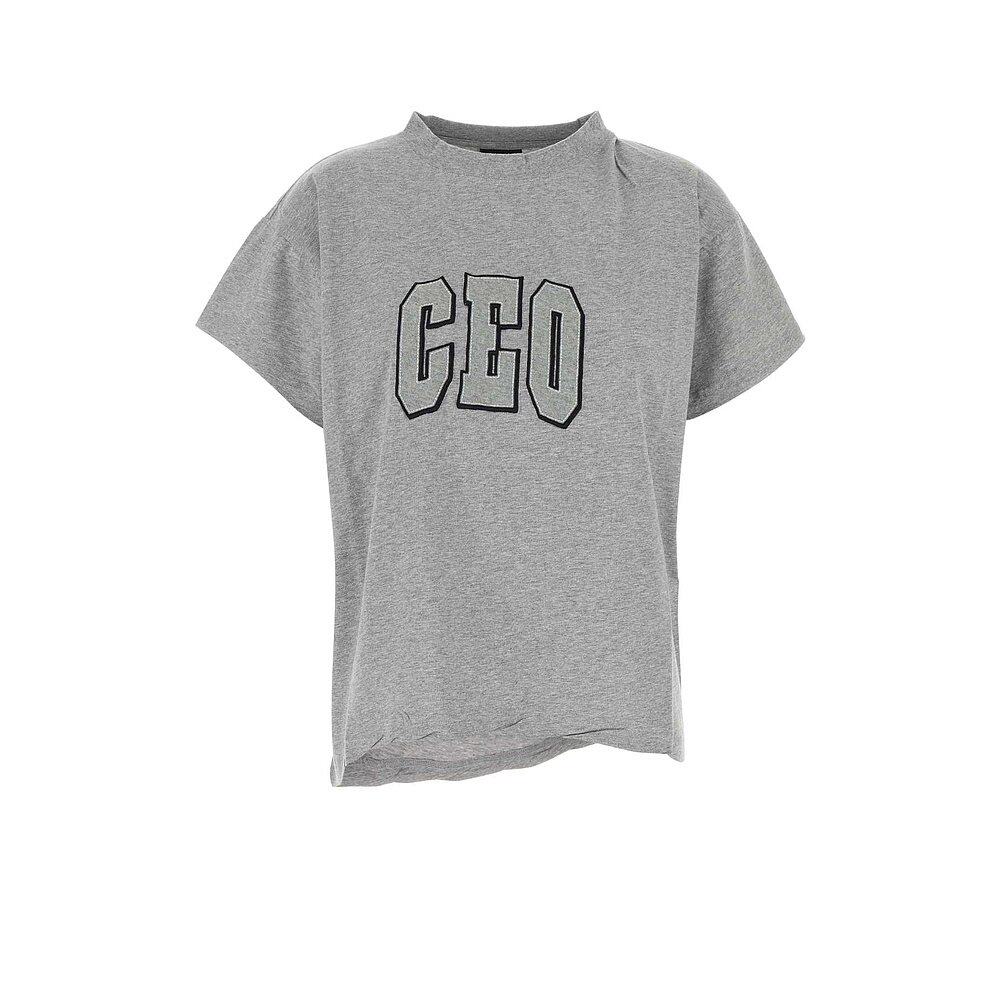 BALENCIAGA 女士T恤 826344TSVP31300 AW2025 灰色