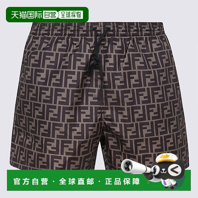 1h可退 香港直邮FENDI 男士沙滩裤 FXB077A79FF131Z SS2026 花色
