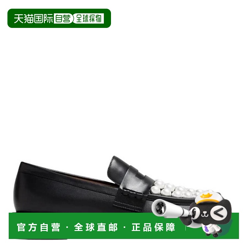 自营Mach & Mach Sirene Pearl-Embellished Loafers 美国奥莱直