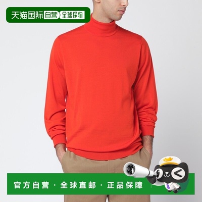 1h可退 香港直邮John Smedley 男士 橙色羊毛高领毛衣 RICHARD
