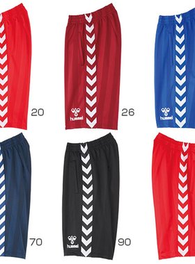 日本直邮 Hummel 青少年儿童短裤 海军蓝 红色 hummel HJT6069