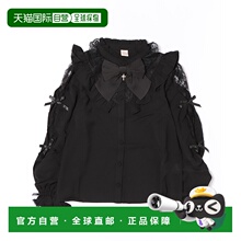 1h可退 日本直邮Secret Honey 女装 肩部开叉蕾丝拼接衬衫 三段式