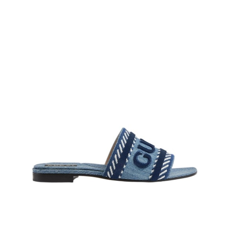 Gucci 徽标细节拖鞋 771589FACK3