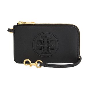 香港直邮TORYBURCH汤丽柏琦EllaBio徽标Logo拉链开合皮革女款卡包