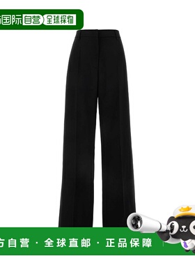 1h可退 香港直邮Valentino 华伦天奴 女士 黑色羊毛阔腿裤子 5B0R