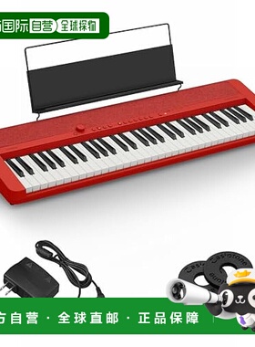 【日本直邮】卡西欧 电子键盘 61键盘 高品质音色 CT-S1 RD 红色