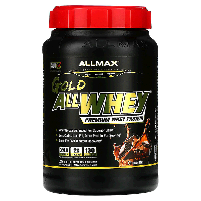 香港直发allmax nutrition巧克力味乳清蛋白粉907克