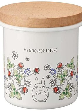 日本直邮Skater斯凯达 罐子 珐琅罐木盖 750ml 龙猫图案ENC8-A