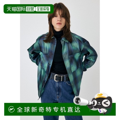1h可退 日本直邮MOUSSY 女士格纹宽松衬衫 010HAS305581