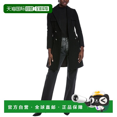 自营Etro Cappotto WOOL TRENCH COAT - BLACK 外套 直发美国奥莱