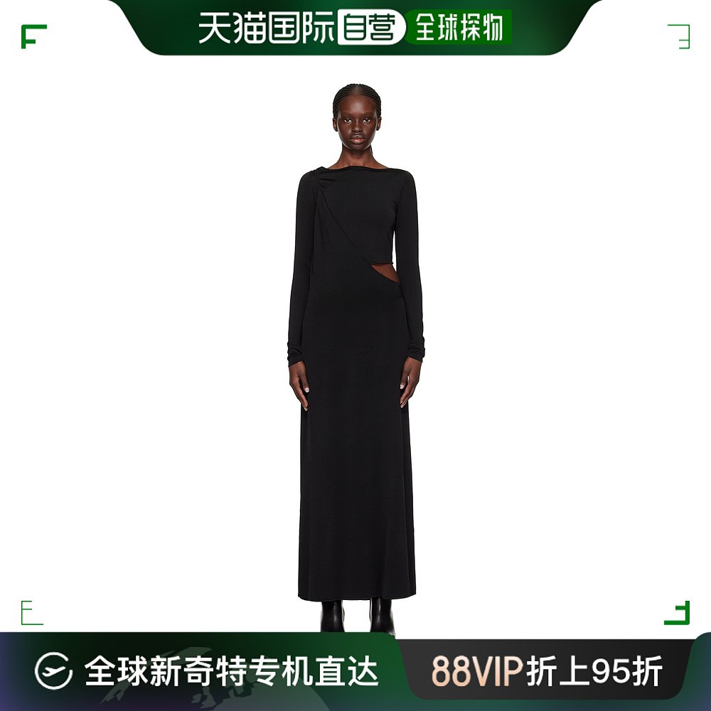 香港直邮潮奢 Paris Georgia 女士黑色 08 Drape 连衣裙 女装/女士精品 连衣裙 原图主图