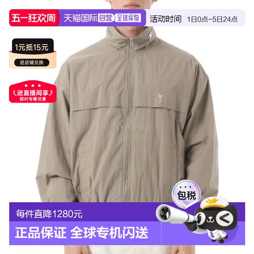 韩国直邮AMI HJK068 PA0009 0952 男士拉链立领夹克外套春秋男装