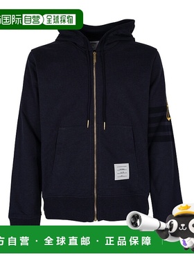 香港直邮Thom Browne 汤姆 布朗 男士 轻质 ANCHOR LOOPBACK连帽