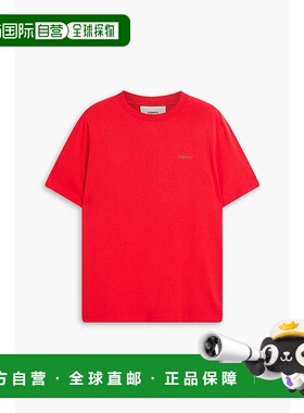 1h可退 香港直邮Coperni 女士 印花棉针织T恤 COPJS03504REDGREEN