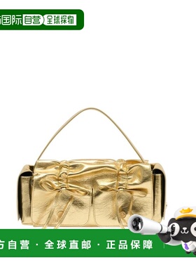 1h可退 香港直邮潮奢 Acne Studios 艾克妮 女士 金色多袋手提包