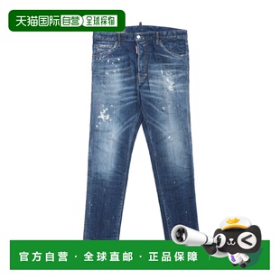 日本直邮Dsquared2 男士纽扣牛仔裤 蓝色 s74lb1330 和 s30342 47