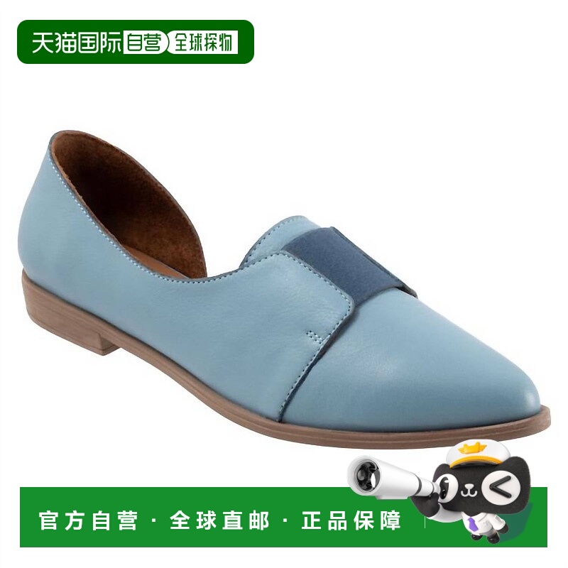 自营 bueno女式Brenda牛仔平底鞋-牛仔 美国奥莱直发单鞋一脚蹬