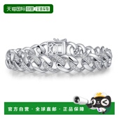 with Sterling White 自营geneviveMen Plated Silver Gold Ice
