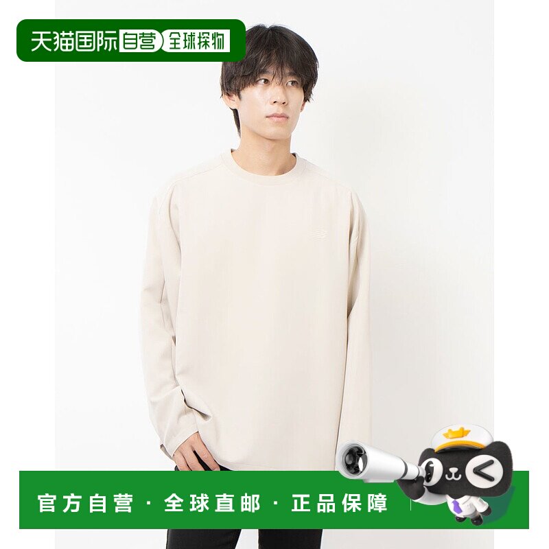 日本直邮New Balance 男士功能性梭织长袖T恤 AMT45656（米色）