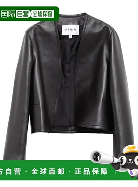 香港直邮Alaia 长袖皮夹克 AA9V1121C228B-