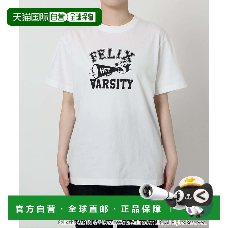 1h可退 日本直邮BALMYDAYS 女装 SLOBE别注 Felix印花短袖T恤 BAL