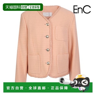 韩国直邮EnC 单口袋斜纹软呢羊毛夹克_ENJK34T02WOR外套 ENC