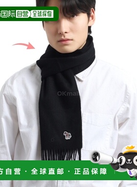 韩国直邮Paul Smith围巾男女同款黑色舒适透气M2A 150K JZEBRA 47