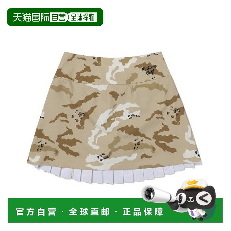 韩国直邮MALBON GOLF女士运动半身裙M2322PSK15BEI Desert Camo Pl