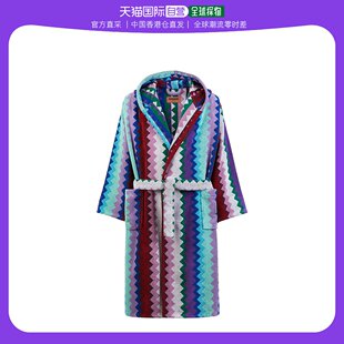 香港直邮潮奢 女士Chantal连帽浴袍 MISSONI