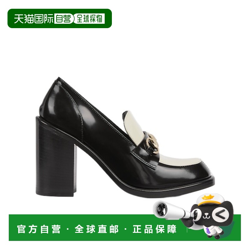 香港直邮Gucci 马衔扣高跟乐福鞋单鞋高跟鞋 834760CLG80