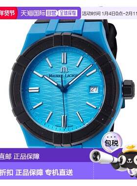 自营 Maurice Lacroix男士Aikon#Tide 40mm石英手表-黑色 美国奥