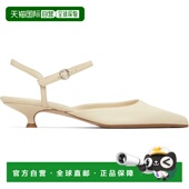 香港直邮aeyde Nappa 女士 1h可退 灰白色 Colette Leather 中跟