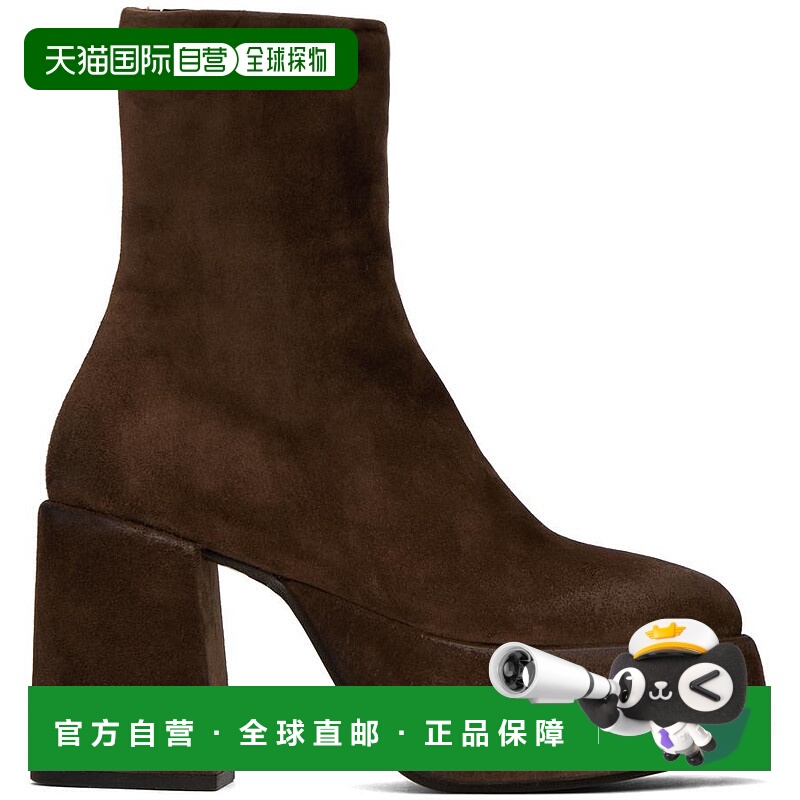 1h可退 【美国直邮】Marsell女士时装靴拉链防水 潮流时尚透气百