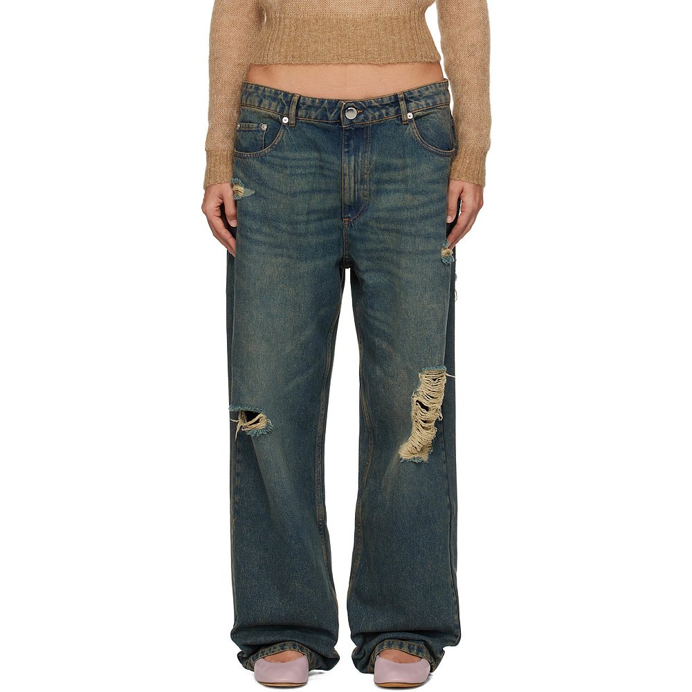 潮奢 Gimaguas 女士 蓝色 Devon 牛仔裤 DEVONTROUSERS