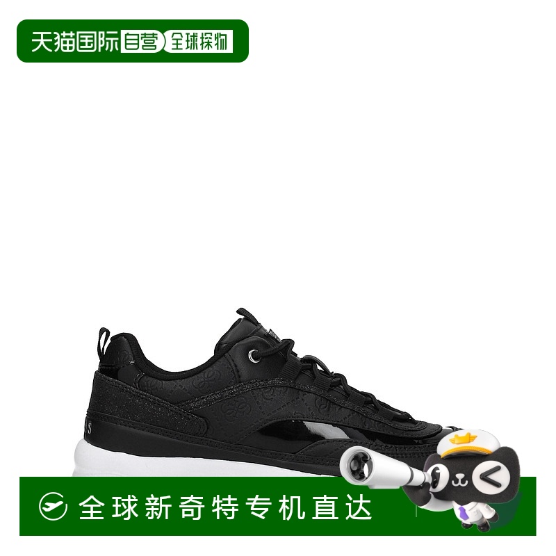自营 Guess Polyethylene Women's Sneakers - black 【美国奥莱