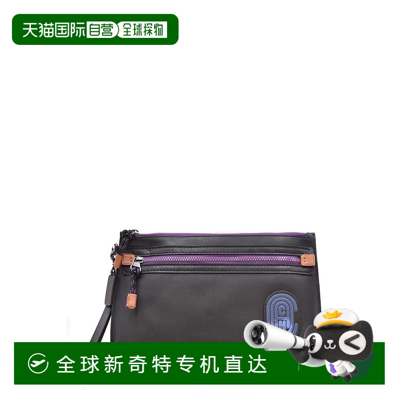 1h可退 香港直邮COACH 女士手拿包 69214 AW2020 黑色 COACH WOME