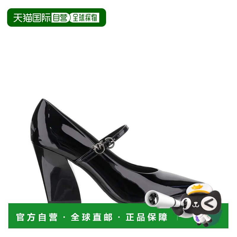 自营pinko黑色Viola 01 Decollete漆皮高跟鞋-黑色 美国奥莱直发图片