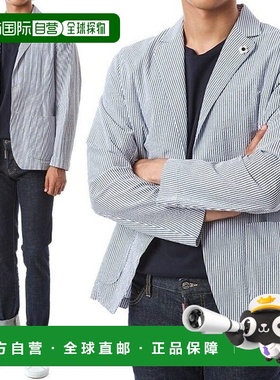 韩国直邮LARDINI [奢华] 拉迪尼花朵胸花条纹夹克EIAMA EIC1189 8